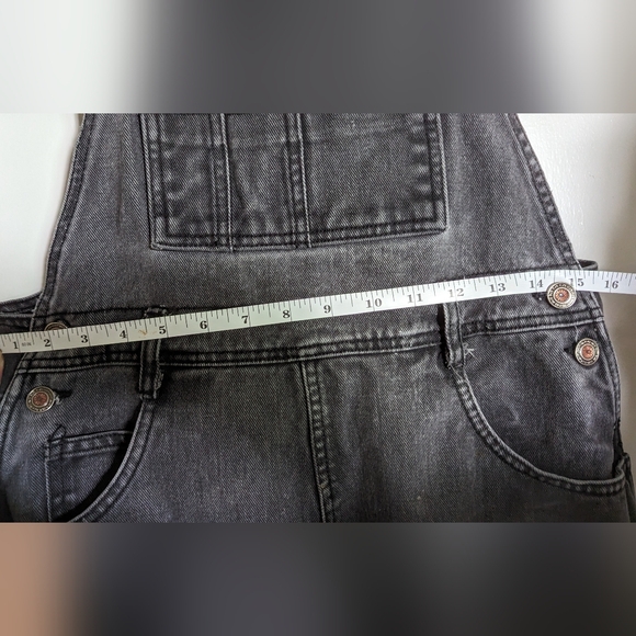 RARE Vintage 1990s Moda Intl Black Overalls Size M/L - Picture 7 of 12